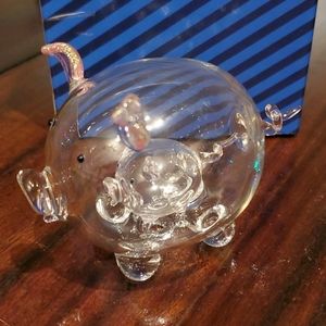 The Glass Gallery Crystal Collection Pig in Pig